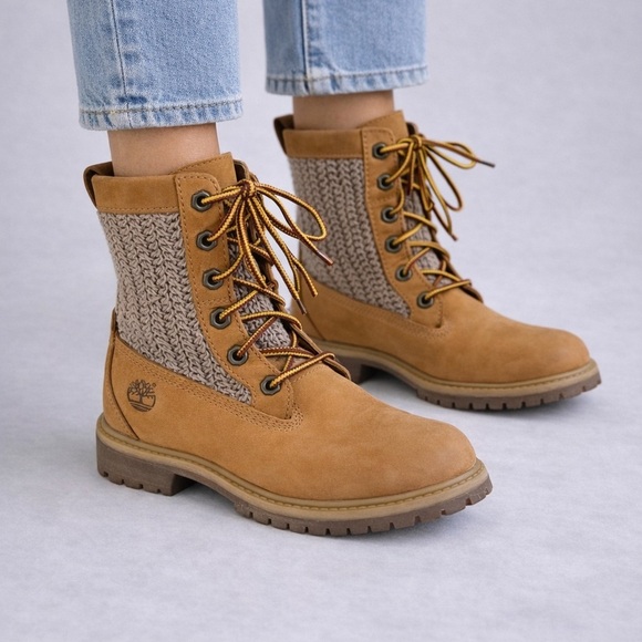 Timberland Shoes - Timberland Authentics Open Weave 6" Wheat Boots Size 7